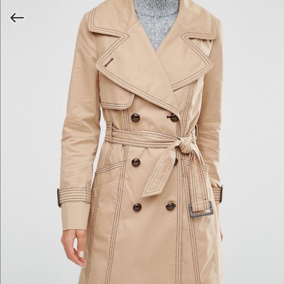 ASOS Jackets & Blazers - Asos midi trench with oversized collar